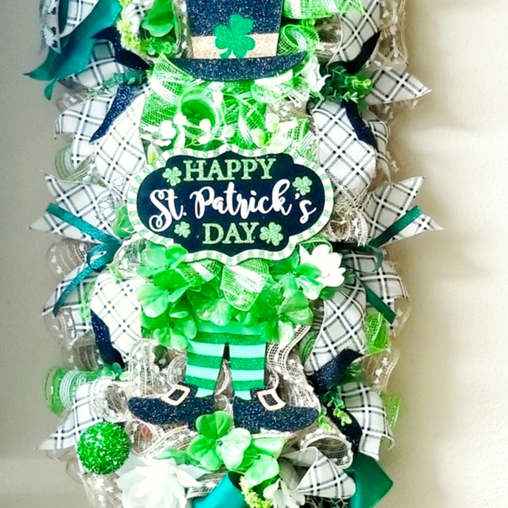 St. Patrick's Day OVERSIZED Swag Wreath
